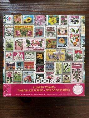 Ceaco "Flower Stamps" 1000 Piece Puzzle - Complete!